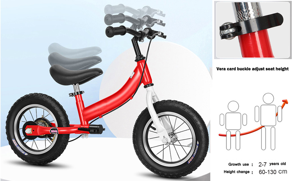 OHIIK Balance Bike 2 in 1 for Kids 2 3 4 5 6 7 Years Old