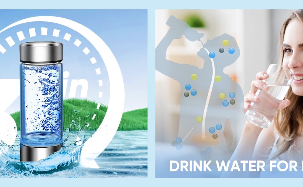 Hydrogen Water Bottle Generator - Make Your Own Healthy Hydrogen Water - Who Makes The Best Hydrogen Water Bottle