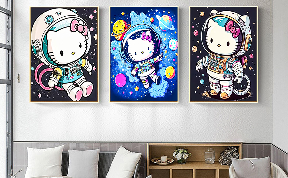 YALKIN Paint by Number for Adults Beginner, Large 3 Pack