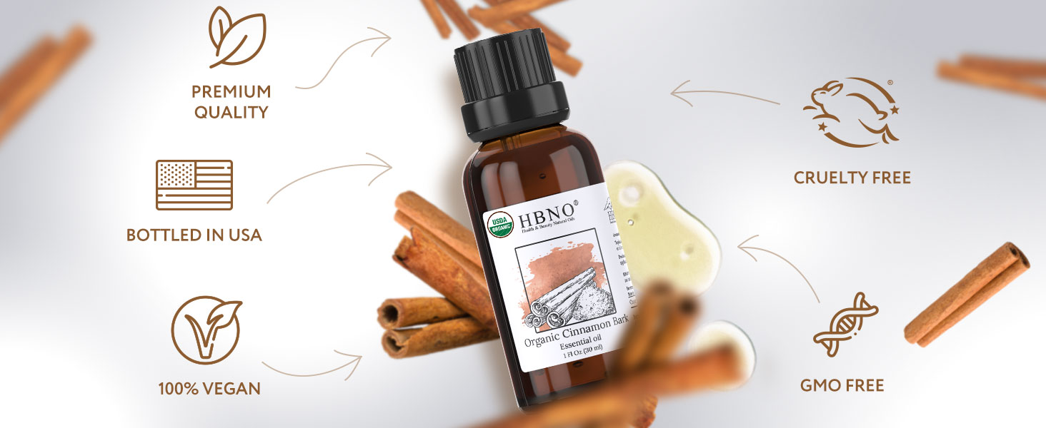 HBNO Organic Cinnamon Bark Essential Oil - 1 oz - For Diffusers, Cleaning & More D798eb23 D5ce 4153 Ac34 75ddbe273643. CR0,0,1464,600 PT0 SX1464 V1