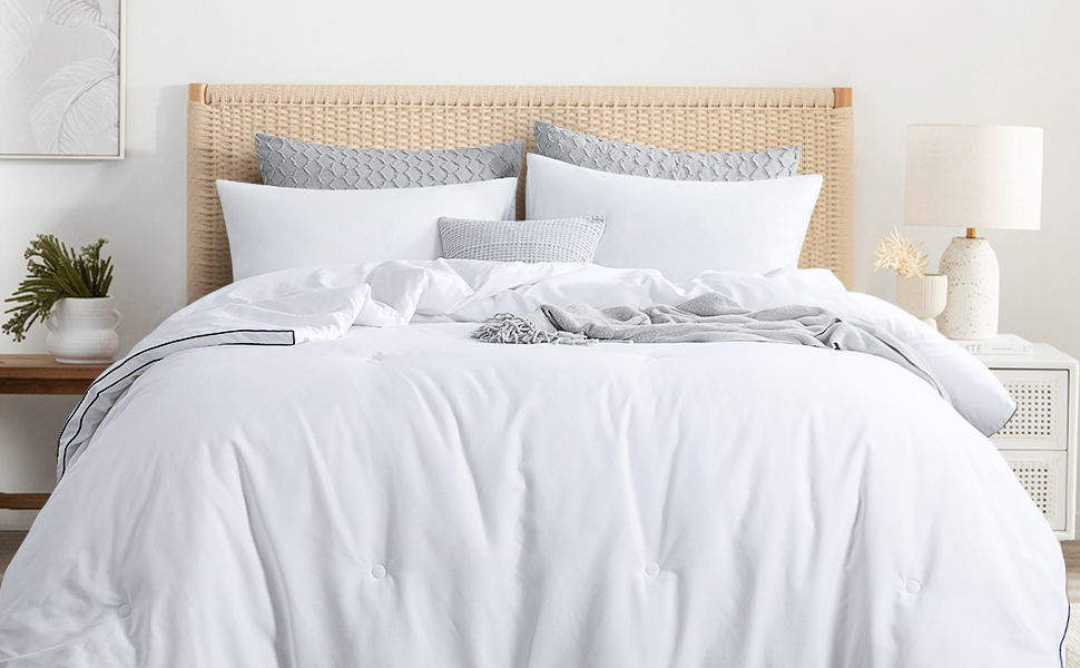 RUIKASI Fluffy Duvet Insert Full Soft Lightweight Summer Cooling Comforter Full