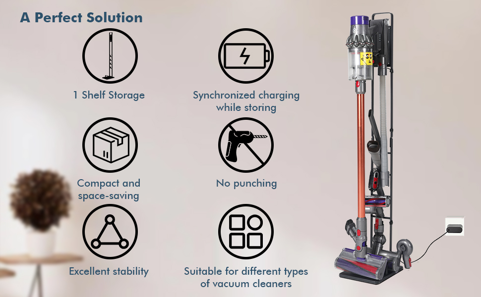 JiRiCHMi Vacuum Stand for Dyson V15 Handheld Cleaner V12