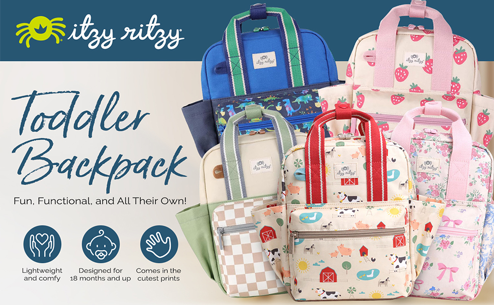 toddler backpack back pack small kids boys 2-4 preschool bookbag 1-3 itzy ritzy bag daycare