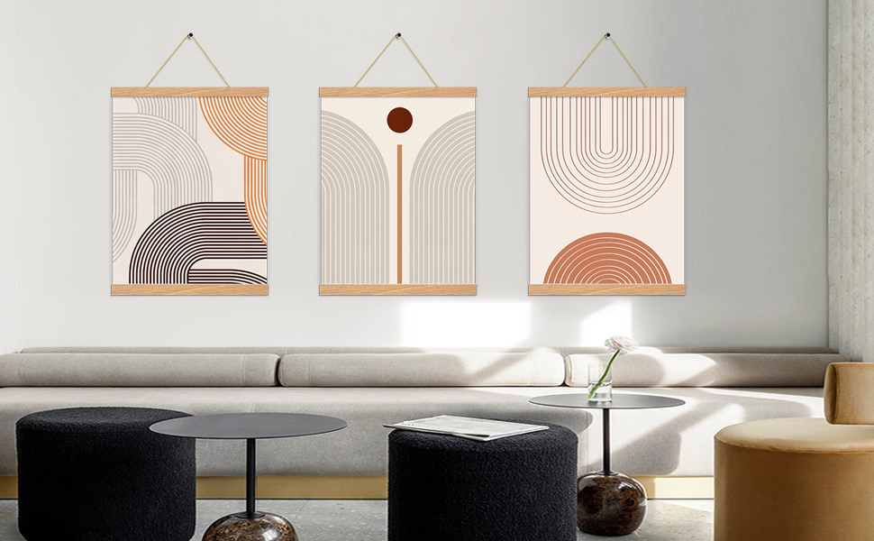 Amazon.com: Magnetic Poster Hanger Frame White 3 pack, 12x18