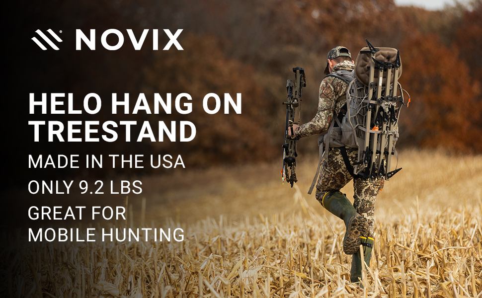 NOVIX Helo Ultra Lightweight Hang On Tree stand Cast