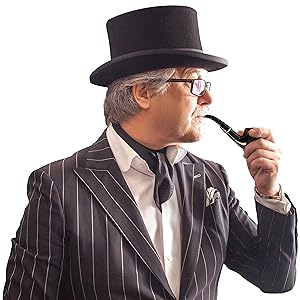 Gentleman’s pipe fake pipe detective’s pipe props smoking props detective accessories halloween