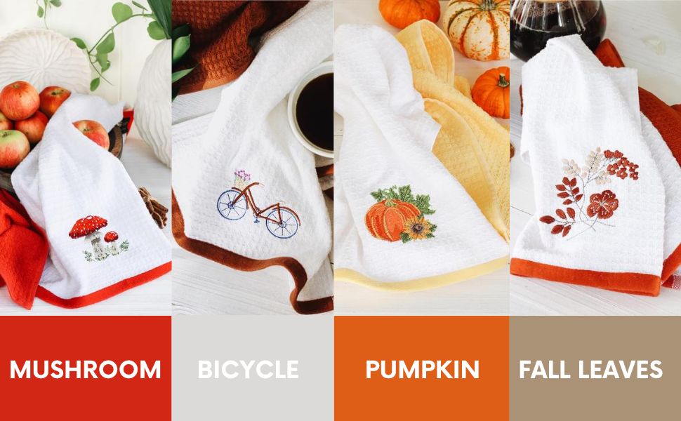 fall kitchen towels 