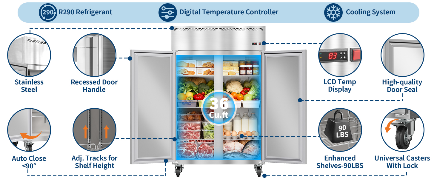 48" W Commercial Freezer