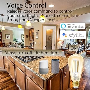 smart edison bulbs amber smart edison bulbs smart life smart bulbs google home compatible