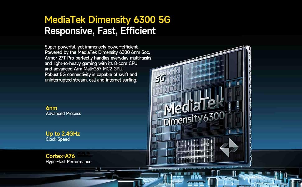 Ulefone Armor 27T Pro 5G Rugged Phone Unlocked Thermal Imaging Camera+64MP Night Vision 10600mAh