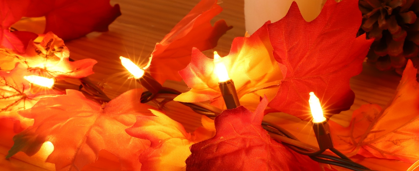 fall decorations for home fall string lights fall garland with lights