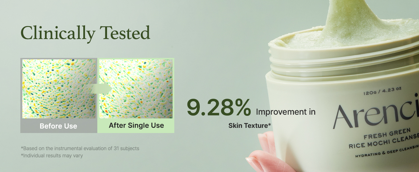 arencia korean rice mochi cleanser