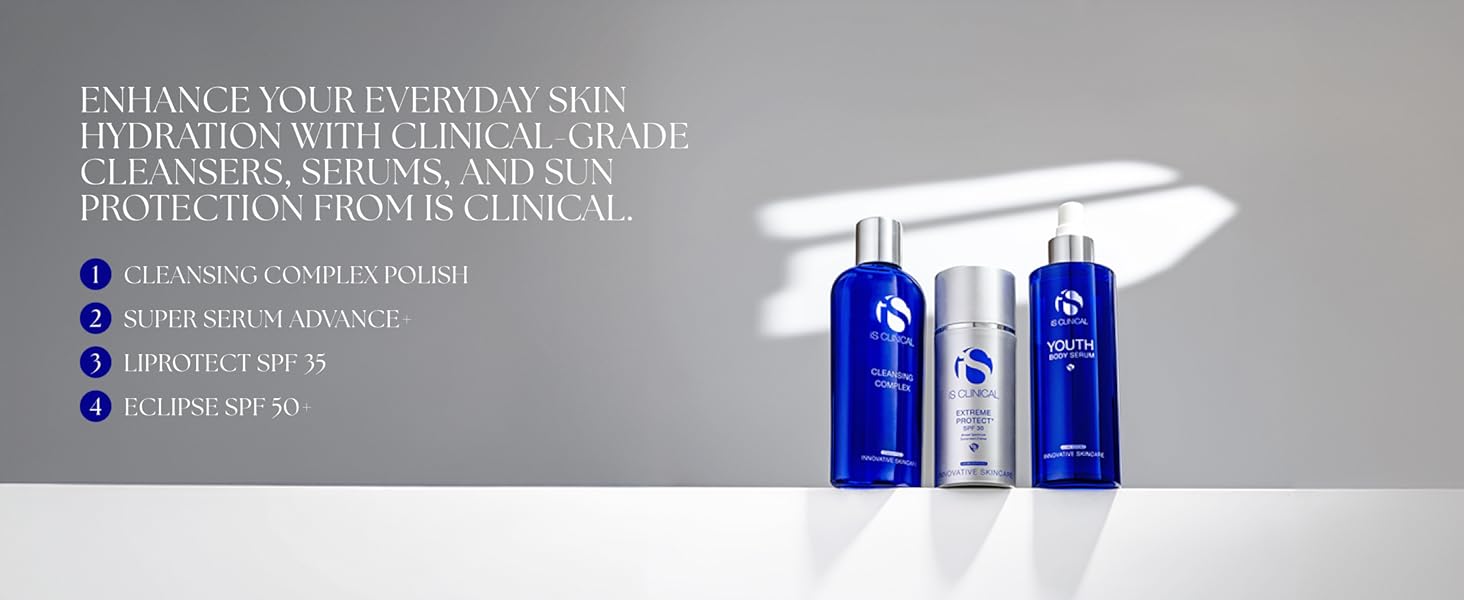 enhance hydration with clinical grade cleansers serum sun protection