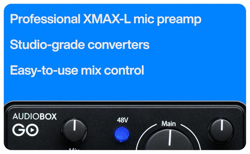 Amazon.com: PreSonus AudioBox GO | USB-C Audio Interface for