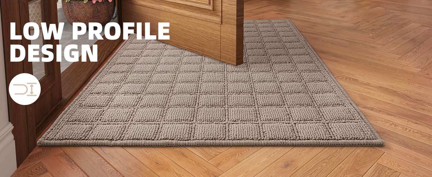 Color&Geometry Indoor Door Mat 36"x60" Non Slip Rubber