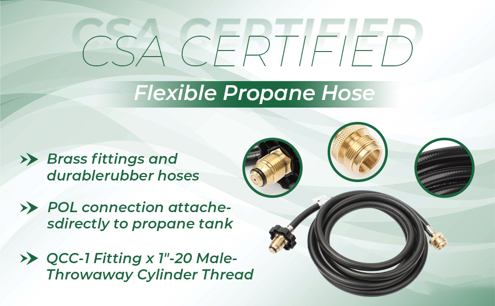 ArrogantF F273704 10 Ft Propane Hose Compatible with Mr