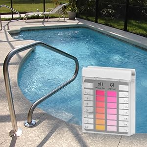 Pool cleaning kit. Pool accessories, pool cleaner, tester pH and chlorine and skimmer