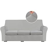 NICEEC Spandex Stretch 4 Pieces Sofa Covers Water Repellent Couch Covers for 3 Cushion Couch Sofa...