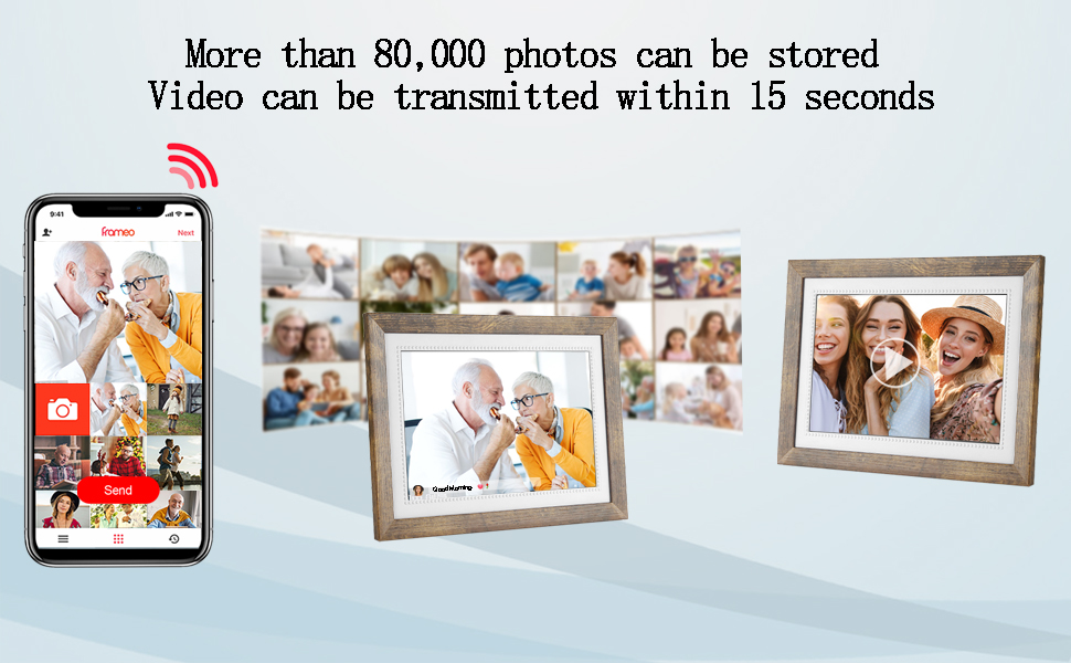 FRAMEO 10.1inch Digital Picture Frame WiFi Smart Digital