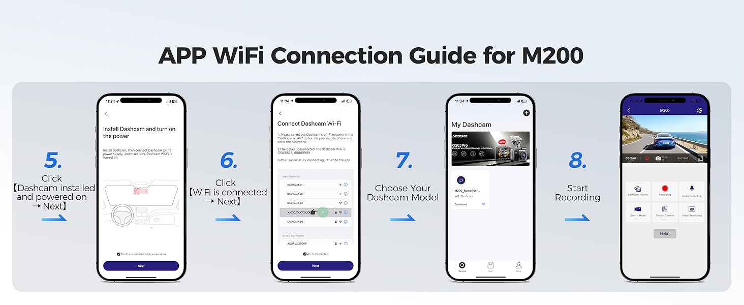 AZDOME APP and WiFi Connection Guide