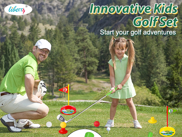 新品 son and daughter－Oli sets Amazon.com: Liberry Toddler Golf Set with Putting Mat for 2