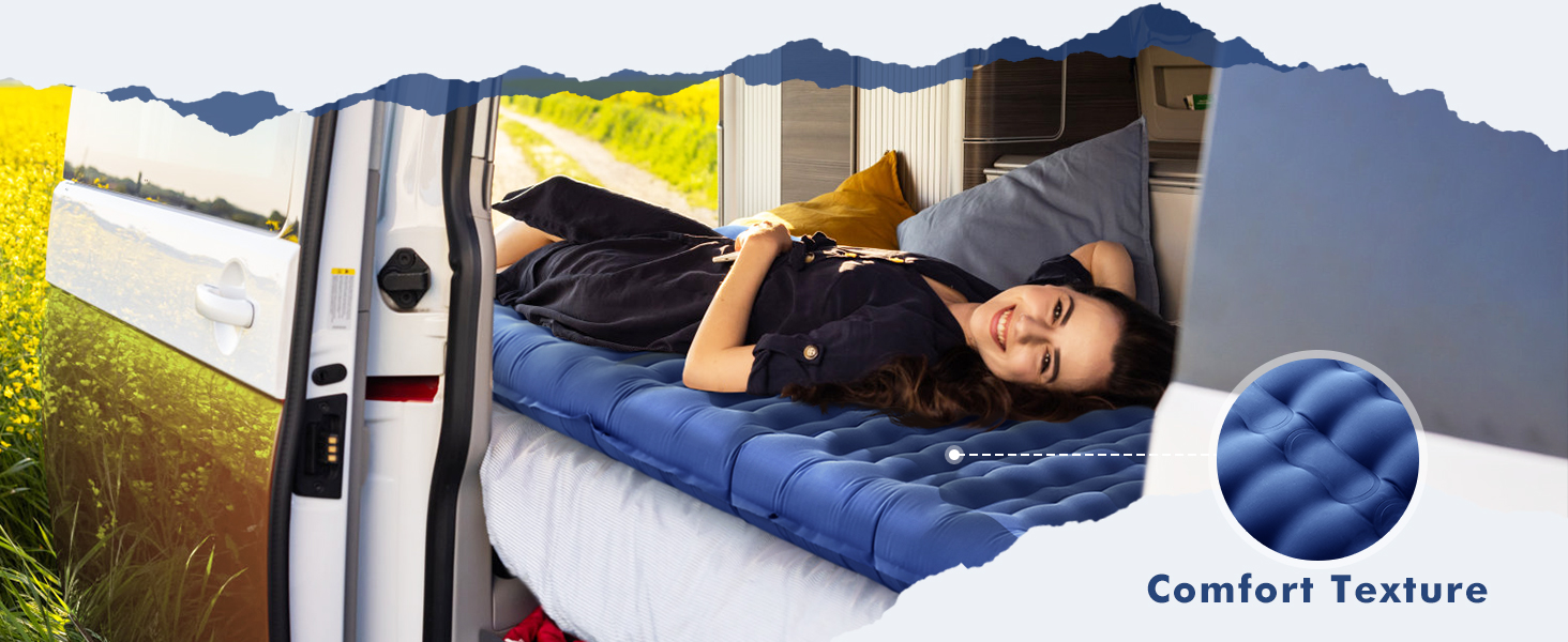 Camping Sleeping Pad Relefree 12CM UltraThick Inflatable Mattress