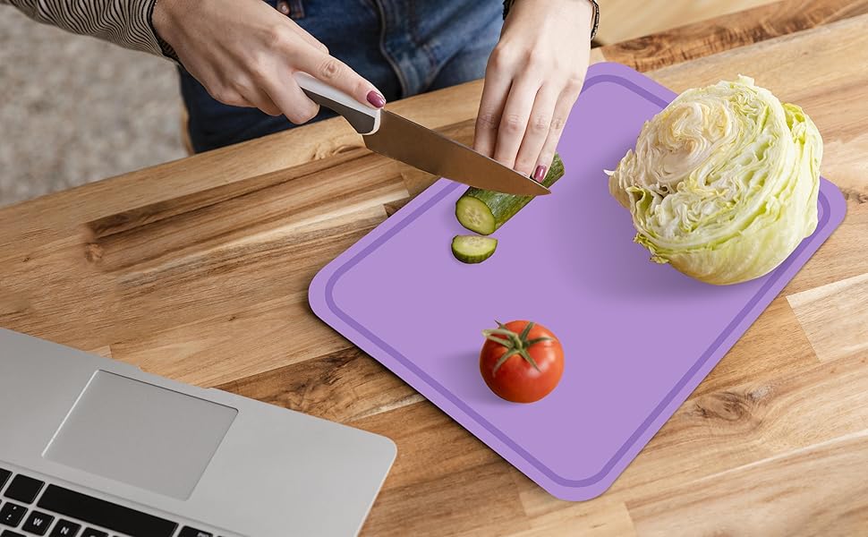 JUSTHERE Silicone Cutting Boards for Kitchen