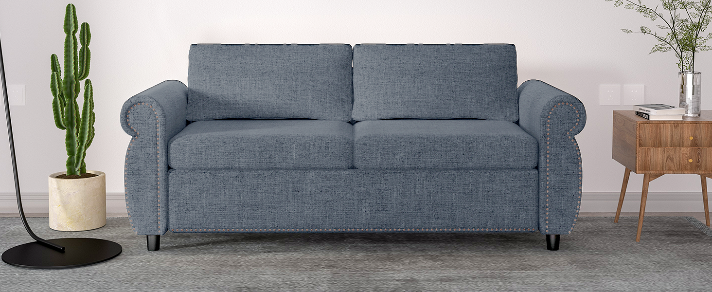 BALUS Pull Out Sofa Bed, 2in1 Convertible Pull Out Couch