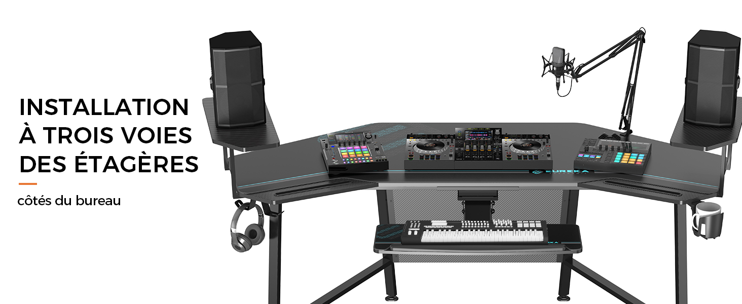 bureau gaming eureka ergonomic led black friday