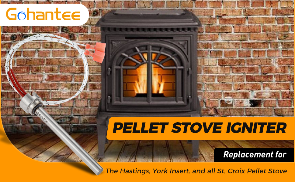 gohantee St. Croix Pellet Stove Igniter Replacement for The