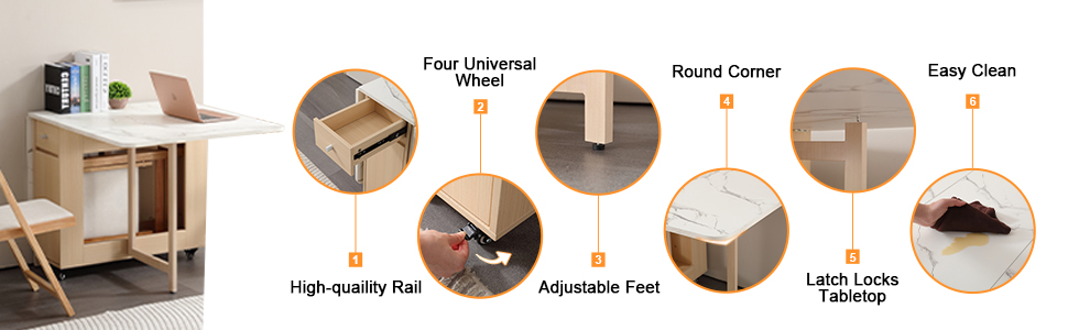 folding dining table