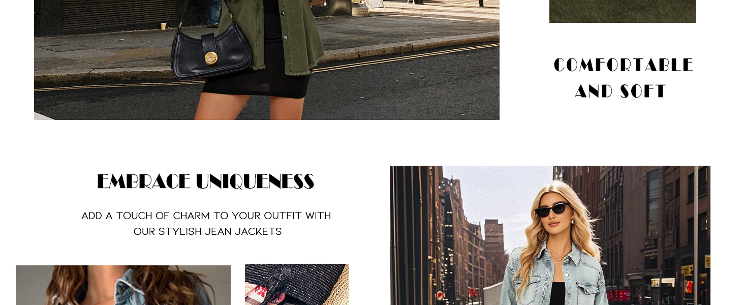 Oversized Jean Jacket for Women Cowgirl Denim Shirt Tops Outfit Jacket for Women