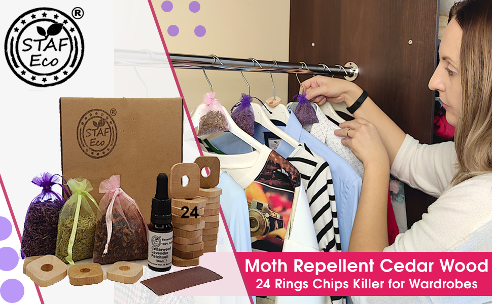 STAFECO® Moth repellent for wardrobes and other storage, Natural Anti