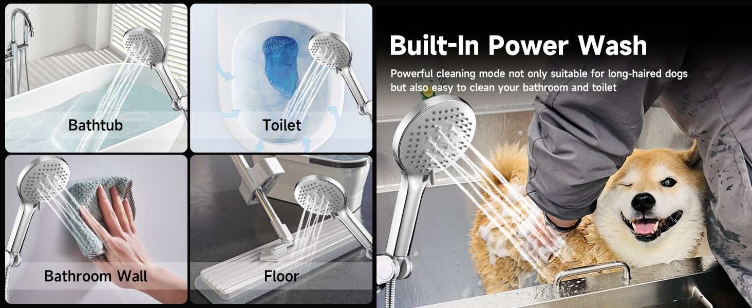 jafeton 10 inch rainfall shower head with handheld combo