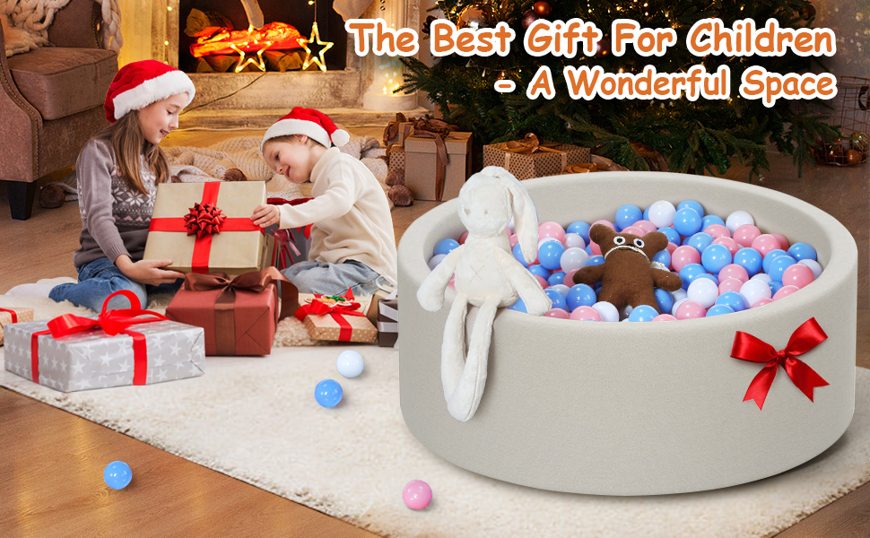 Strenkitech Foam Ball Pit for Toddlers, 35 x 11 in Memory