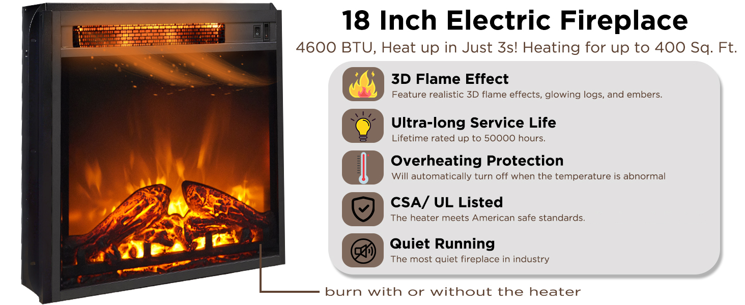 electric fireplace tv stand