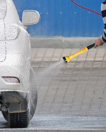 car wash brush with hose attachment