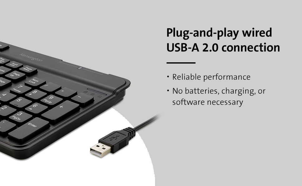 Kensington Simple Solutions Wired Keyboard with Smart Card