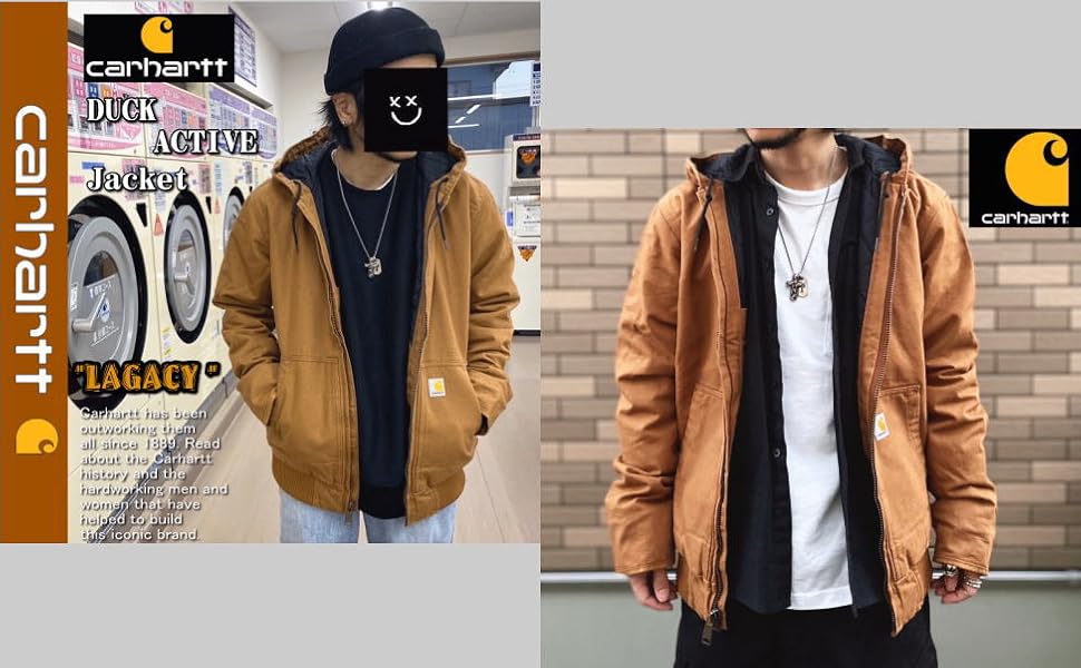 Amazon | [カーハート] Washed Duck Active Jacket ウォッシュ