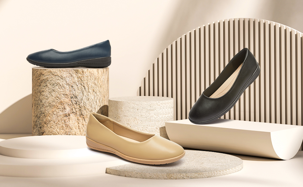 memory foam flats for women