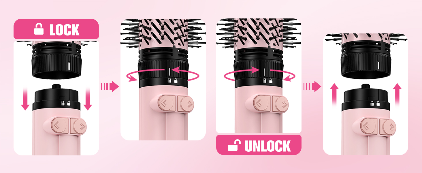 rotating brush hair dryer