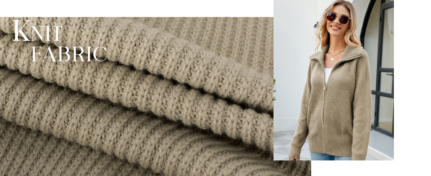Versatile Zip Up Sweater