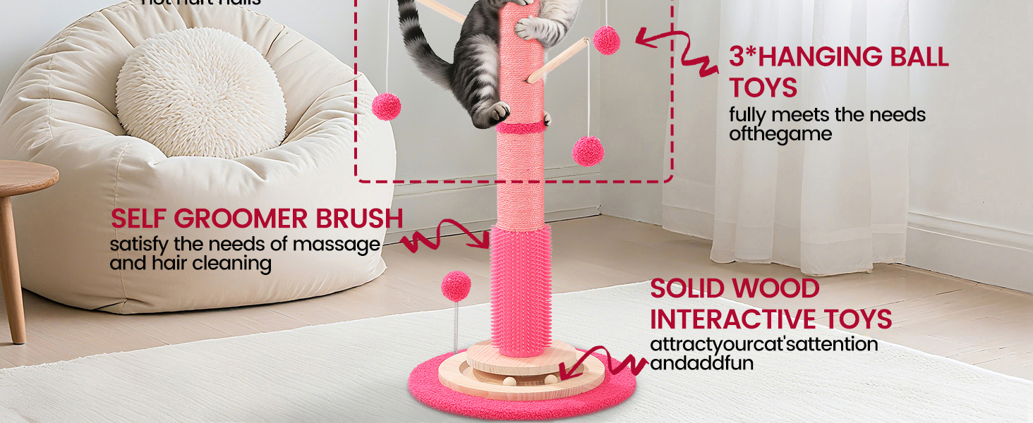 cat scratching post tall