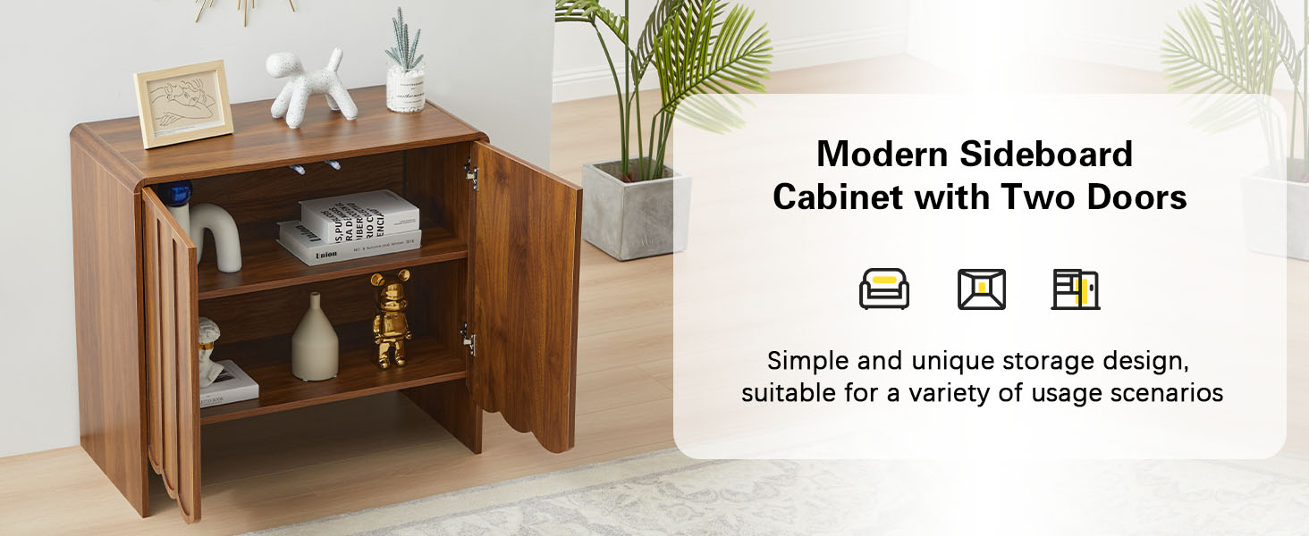 ORRD Sideboard Buffet Set of 2, Accent Storage