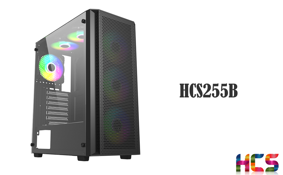 HellCracks ATX computer office and gaming case without PSU preinstall