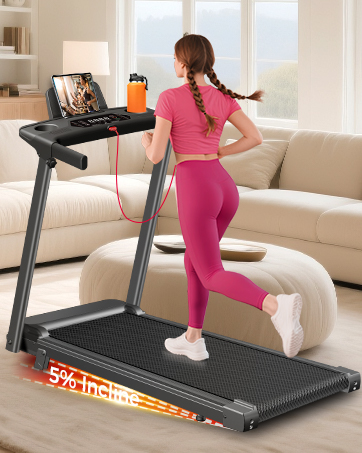 treadmill with handle