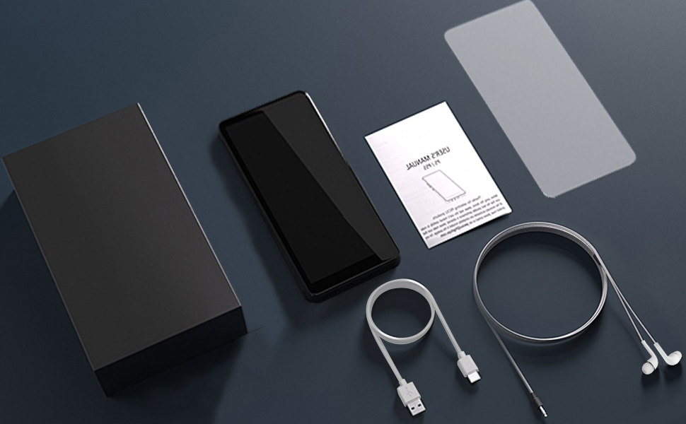 MP3 Players with Bluetooth, MP3 Support APPs Download with 4.0'' Full Touch Screen, MP3 Player