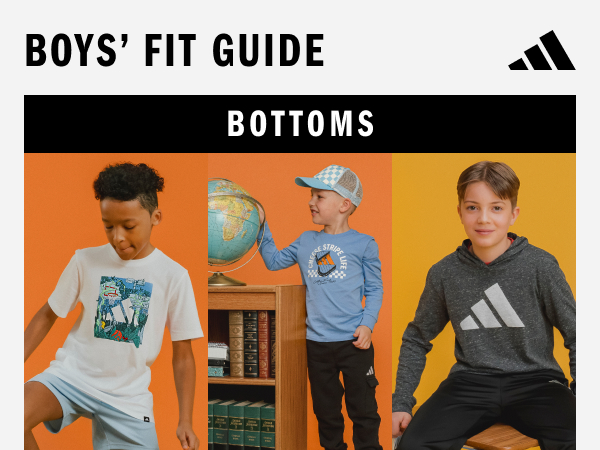 Boys' Fit Guide: Bottoms