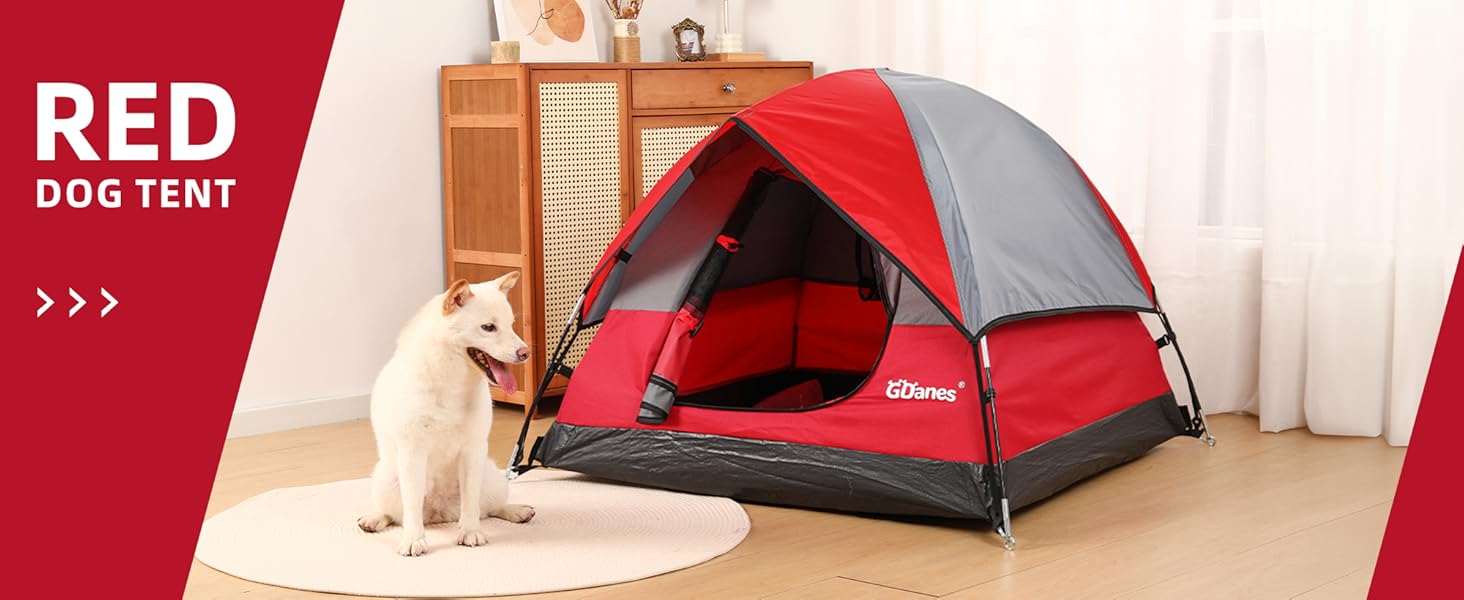 red dog tent