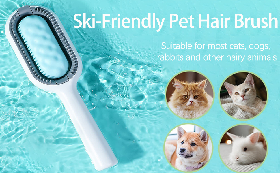 Cat Brush Cat Hair Brush With Water Wipes Cat Brush For